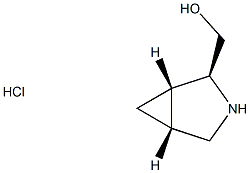 (1S,2S,5R)-rel-3-azabicyclo[3.1.0]hexan-2-ylmethanol hydrochloride 구조식 이미지