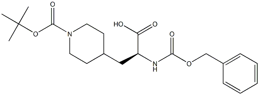 (s)-2-(cbz-amino)-3-(1-boc-piperidin-4-yl)propanoic acid Structure