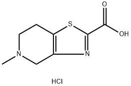 5-methyl-4h,5h,6h,7h-[1,3]thiazolo[4,5-c]pyridine-2-carboxylic acid hcl Structure