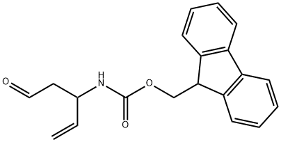 (9H-fluoren-9-yl)methyl N-(5-oxopent-1-en-3-yl)carbamate Structure