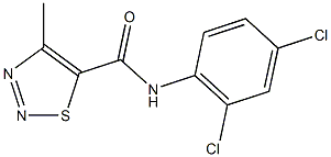 N-(2,4-dichlorophenyl)-4-methyl-1,2,3-thiadiazole-5-carboxamide 구조식 이미지