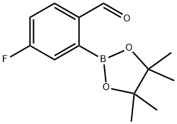 4-Fluoro-2-(4,4,5,5-tetramethyl-1,3,2-dioxaborolan-2-yl)benzaldehyde Structure