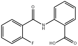 2-(2-fluorobenzamido)benzoic acid Structure