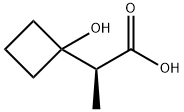 (2S)-2-(1-hydroxycyclobutyl)propanoic acid 구조식 이미지