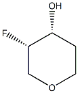 (3s,4r)-3-fluorooxan-4-ol Structure