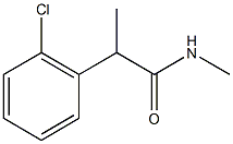 2-(2-chlorophenyl)-N-methylpropanamide 구조식 이미지