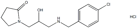 1-(3-{[(4-chlorophenyl)methyl]amino}-2-hydroxypropyl)pyrrolidin-2-one hydrochloride Structure