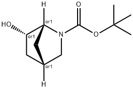 (1r,4s,6s)-rel-tert-butyl 6-hydroxy-2-azabicyclo[2.2.1]heptane-2-carboxylate Structure