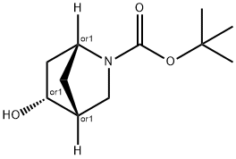 (1r,4r,5r)-rel-tertbutyl 5hydroxy2azabicyclo[2.2.1]heptane2carboxylate Structure