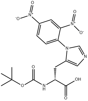 Boc-D-His(Dnp)-OH isopropanol solvate 구조식 이미지