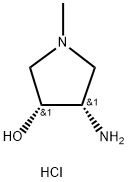 (3R,4S)-rel-4-amino-1-methylpyrrolidin-3-ol dihydrochloride Structure