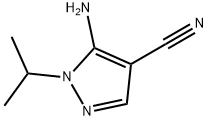 1H-Pyrazole-4-carbonitrile,5-amino-1-(1-methylethyl)-(9CI) 구조식 이미지