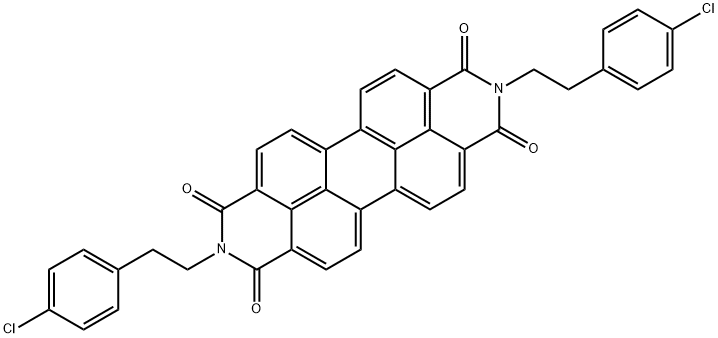 N,N'-bis[2-(4-chloro-phenyl)-ethyl]-3,4,9,10-perylene tetradicarboxiMide Structure