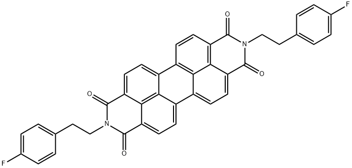 N,N'-bis[2-(4-fluoro-phenyl)-ethyl]-3,4,9,10-perylene tetradicarboxiMide Structure