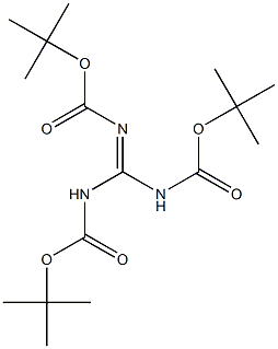 N,Nμ,Nμμ-Tri-Boc-guanidine 구조식 이미지
