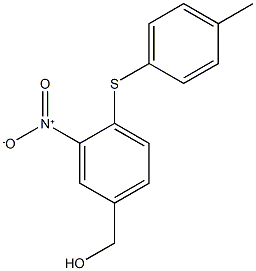 {4-[(4-methylphenyl)sulfanyl]-3-nitrophenyl}methanol 구조식 이미지