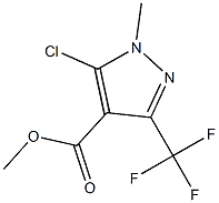 methyl 5-chloro-1-methyl-3-(trifluoromethyl)-1H-pyrazole-4-carboxylate Structure