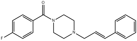 1-(4-fluorobenzoyl)-4-[(2E)-3-phenylprop-2-en-1-yl]piperazine Structure