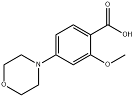 2-Methoxy-4-Morpholinobenzoic Acid 구조식 이미지