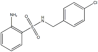 2-amino-N-[(4-chlorophenyl)methyl]benzene-1-sulfonamide 구조식 이미지