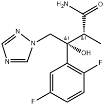 (αR,βR)-β-(2,5-디플루오로페닐)-β-히드록시-α-메틸-1H-1,2,4-트리아졸-1-부타나미드 구조식 이미지