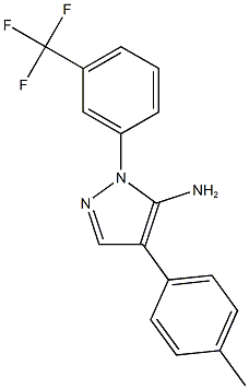 4-(4-methylphenyl)-1-[3-(trifluoromethyl)phenyl]-1H-pyrazol-5-amine Structure