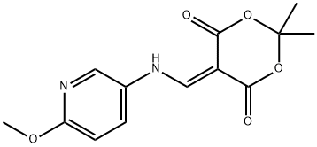 5 - [[(6 - Methoxypyridin - 3 - yl)aMino]Methylidene] - 2,2 - diMethyl - 1,3 - dioxane - 4,6 - dione Structure