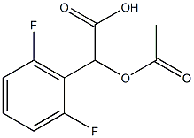 2-(acetyloxy)-2-(2,6-difluorophenyl)acetic acid Structure