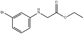 ethyl 2-[(3-bromophenyl)amino]acetate Structure