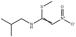 (2-methylpropyl)[(Z)-1-(methylsulfanyl)-2-nitroethenyl]amine Structure