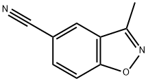 1,2-Benzisoxazole-5-carbonitrile,3-methyl-(9CI) Structure