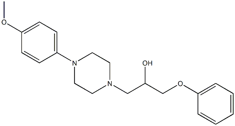 4-(4-메톡시페닐)-α-(페녹시메틸)-1-피페라진에탄올 구조식 이미지