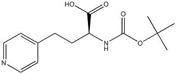 (S)-Boc-4-Pal-HomoAla-OH 구조식 이미지