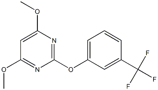 4,6-dimethoxy-2-[3-(trifluoromethyl)phenoxy]pyrimidine Structure