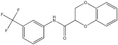 N-[3-(trifluoromethyl)phenyl]-2,3-dihydro-1,4-benzodioxine-2-carboxamide Structure