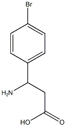 β-AMino-4-broMo-benzenepropanoicacid Structure