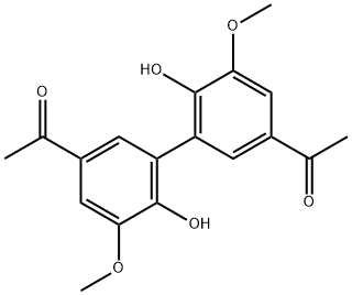 Dehydrodiacetovanillone 구조식 이미지