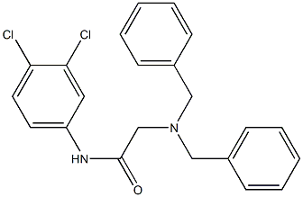 2-(dibenzylamino)-N-(3,4-dichlorophenyl)acetamide Structure