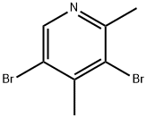 3,5–디브로모–2,4–디메틸피리딘 구조식 이미지