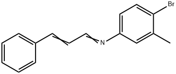 (1E,2E)-N-(4-bromo-3-methylphenyl)-3-phenylprop-2-en-1-imine Structure