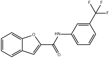 N-[3-(trifluoromethyl)phenyl]-1-benzofuran-2-carboxamide 구조식 이미지