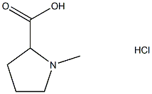 1-Methylprrolidine-2-carboxylic acid hydrochloride 구조식 이미지