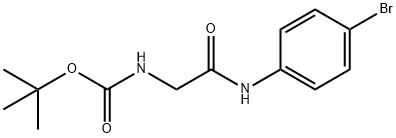 tert-butyl N-{[(4-bromophenyl)carbamoyl]methyl}carbamate Structure