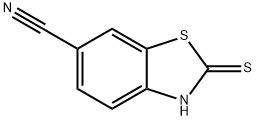 6-Benzothiazolecarbonitrile,2,3-dihydro-2-thioxo-(9CI) Structure