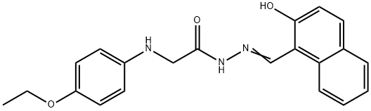 (E)-2-(4-Ethoxyphenylamino)-N′-((2-hydroxynaphthalen-1-yl)methylene)acetohydrazide Structure