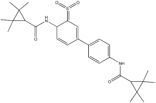 N,N′-(Sulfonyldi-4,1-phenylene)bis[2,2,3,3-tetramethyl-cyclopropanecarboxamide Structure