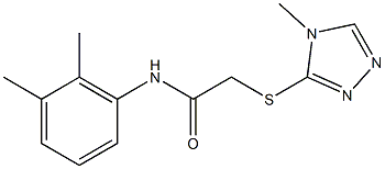 N-(2,3-dimethylphenyl)-2-[(4-methyl-4H-1,2,4-triazol-3-yl)sulfanyl]acetamide 구조식 이미지