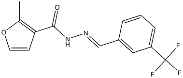 2-methyl-N'-[3-(trifluoromethyl)benzylidene]-3-furohydrazide Structure