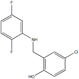 4-chloro-2-{[(2,5-difluorophenyl)amino]methyl}phenol 구조식 이미지