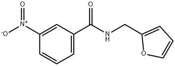 N-(2-furylmethyl)-3-nitrobenzamide 구조식 이미지